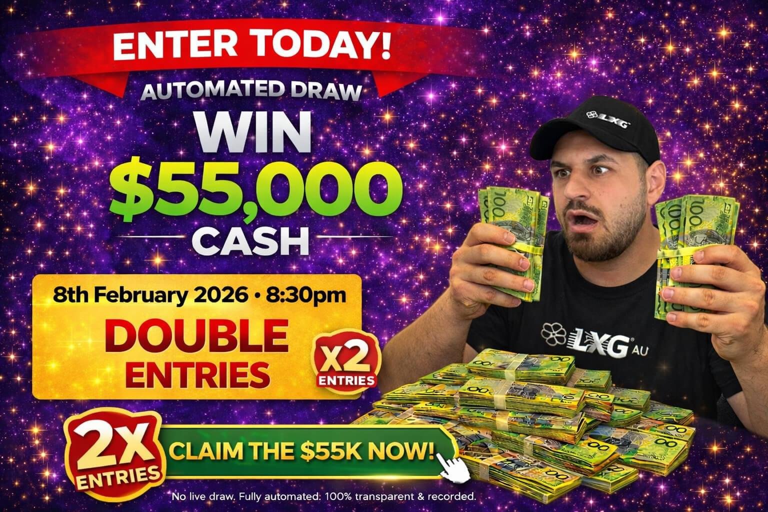 $55K February 8th Giveaway