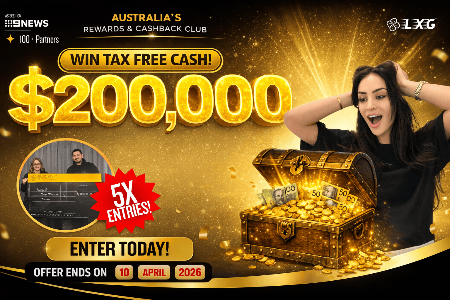 Mega Cash Giveaways $200,000 Tax Free Cash