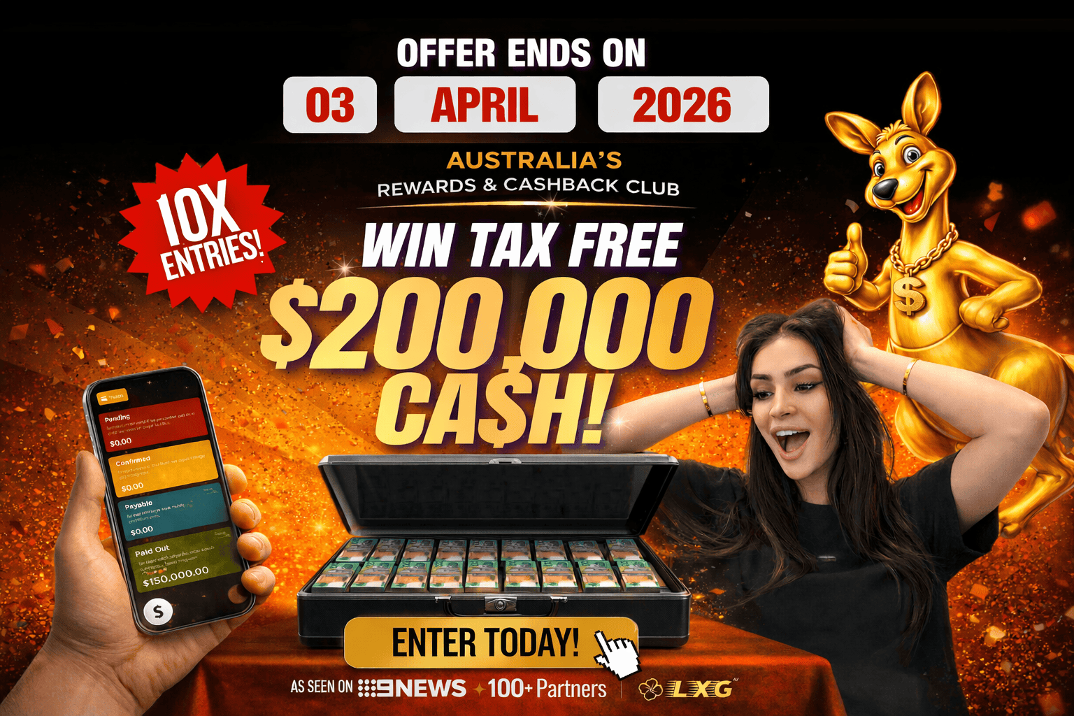 Mega Cash Giveaways $200,000 Tax Free Cash – Copy