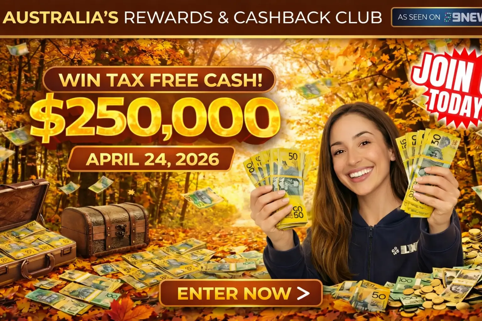 Mega Cash Giveaways $250,000 Tax Free Cash