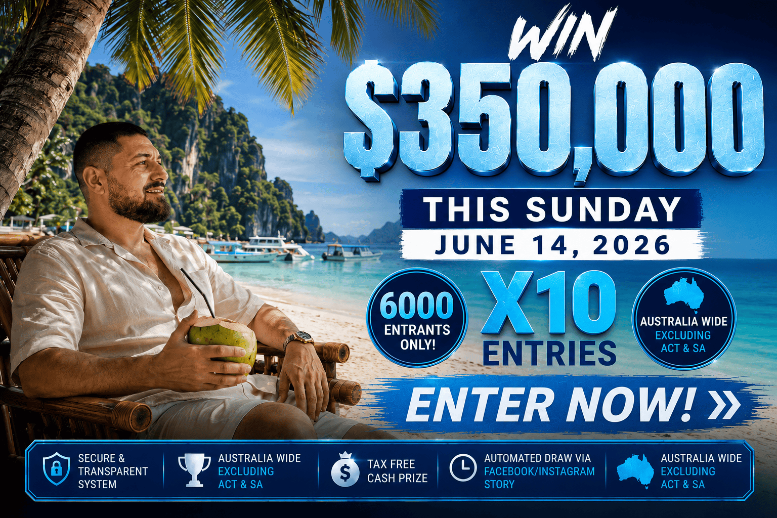 Mega Cash Giveaways $350,000 Tax Free Cash